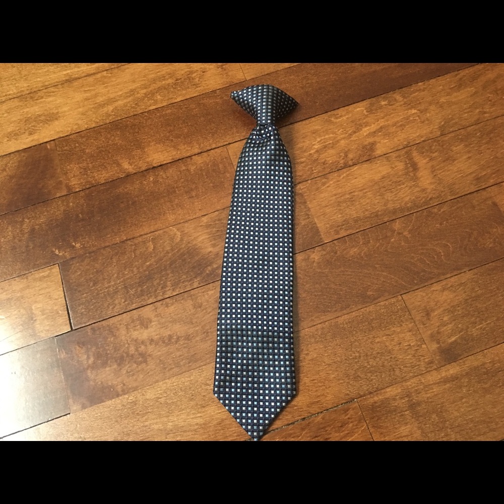 Infant Clip On Navy and Blue Necktie Dressy Easter
